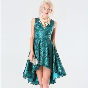 Bebe blue sequined party dress!
